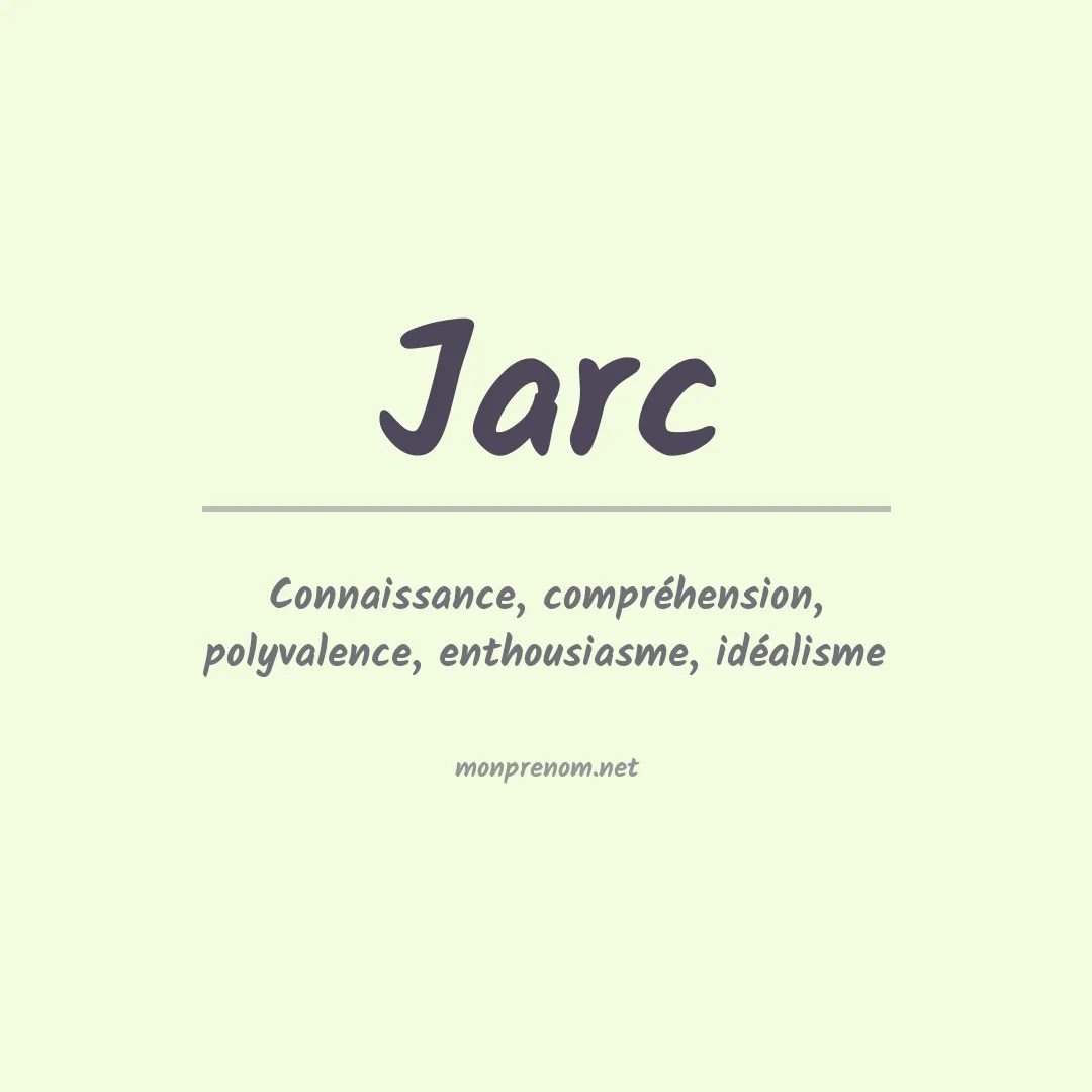 Signification du prénom Jarc