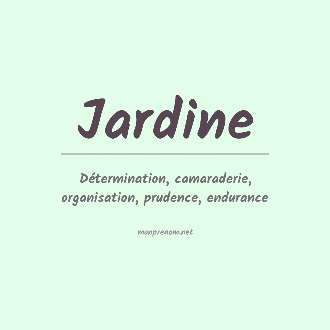Prénom Jardine