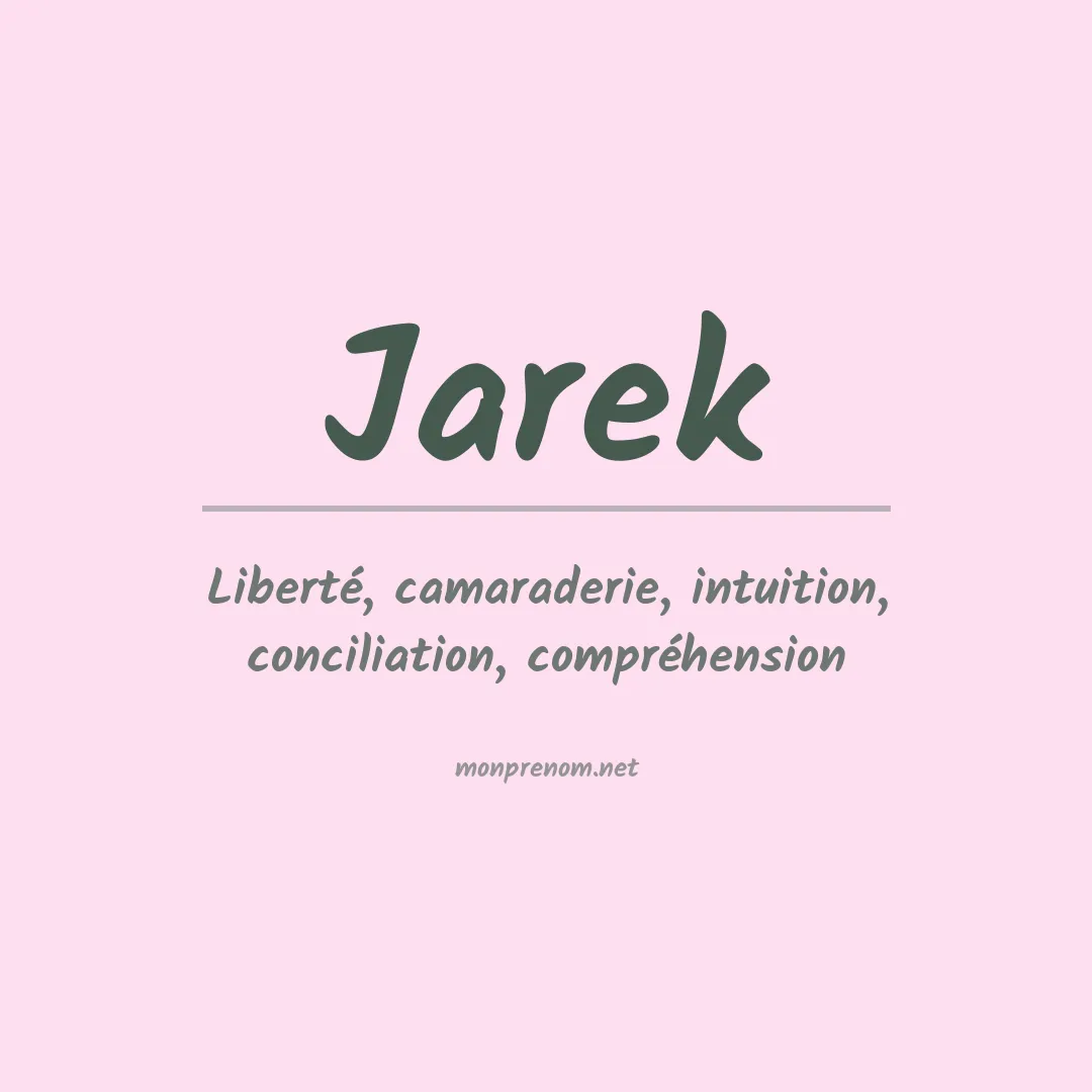 Prénom Jarek