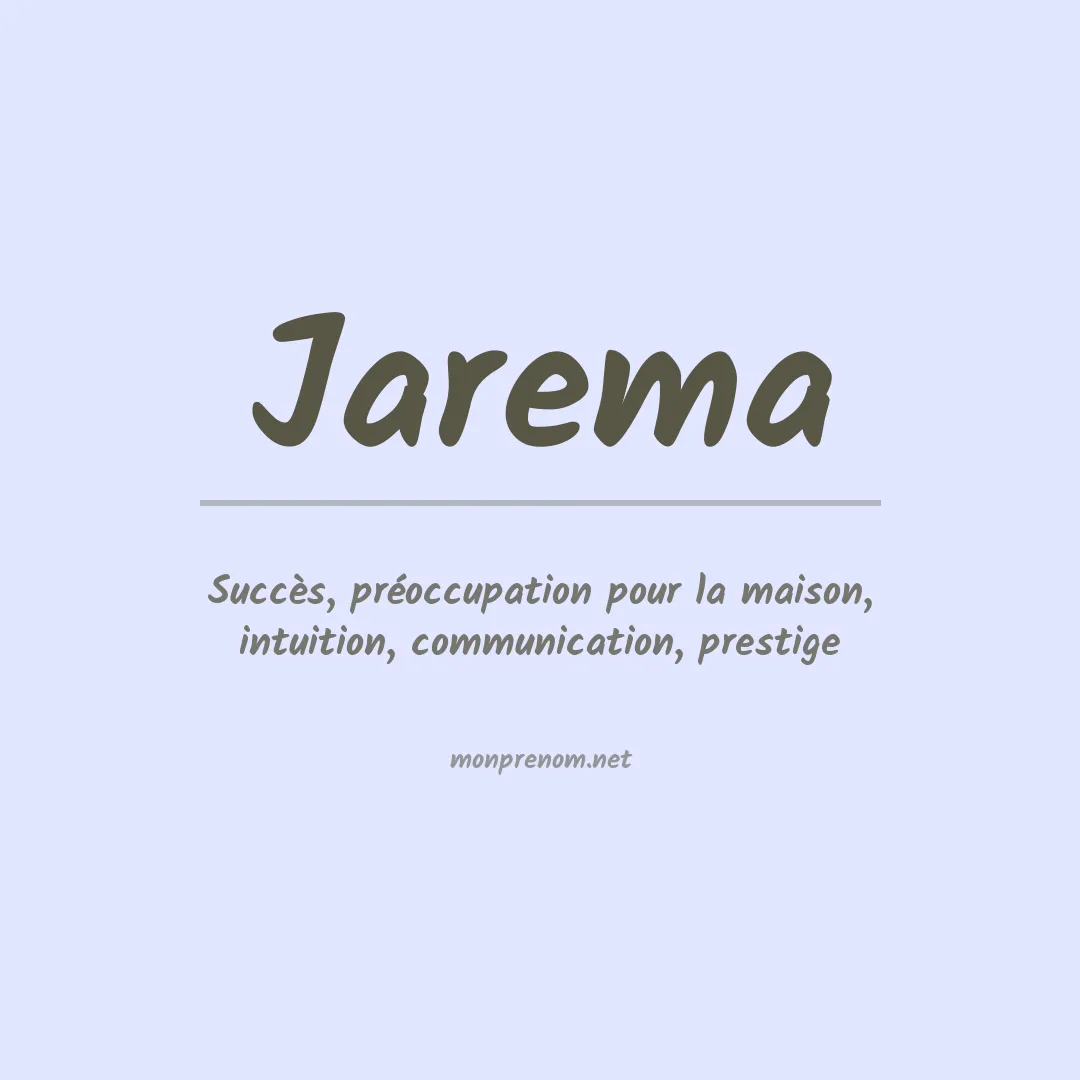 Prénom Jarema