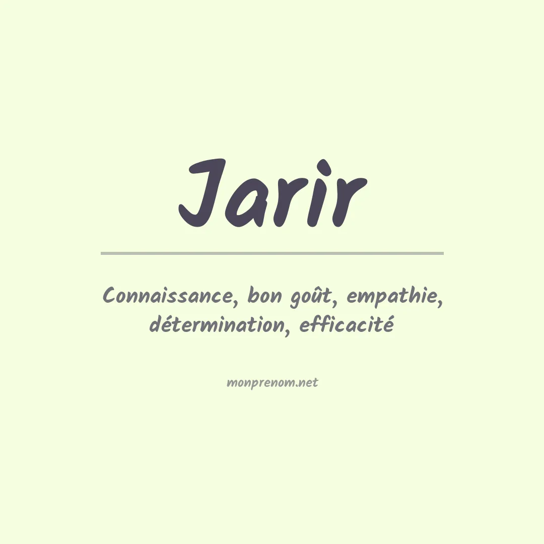 Prénom Jarir
