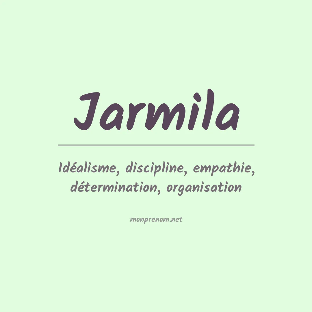 Signification du prénom Jarmila