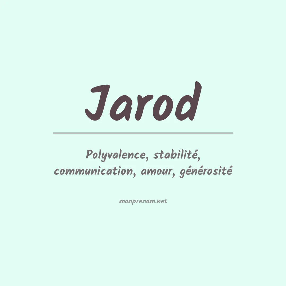 Prénom Jarod