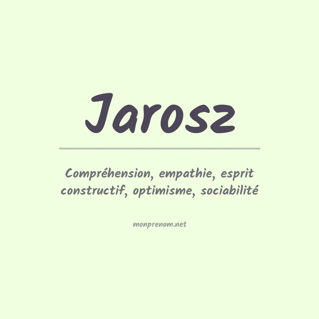 Prénom Jarosz