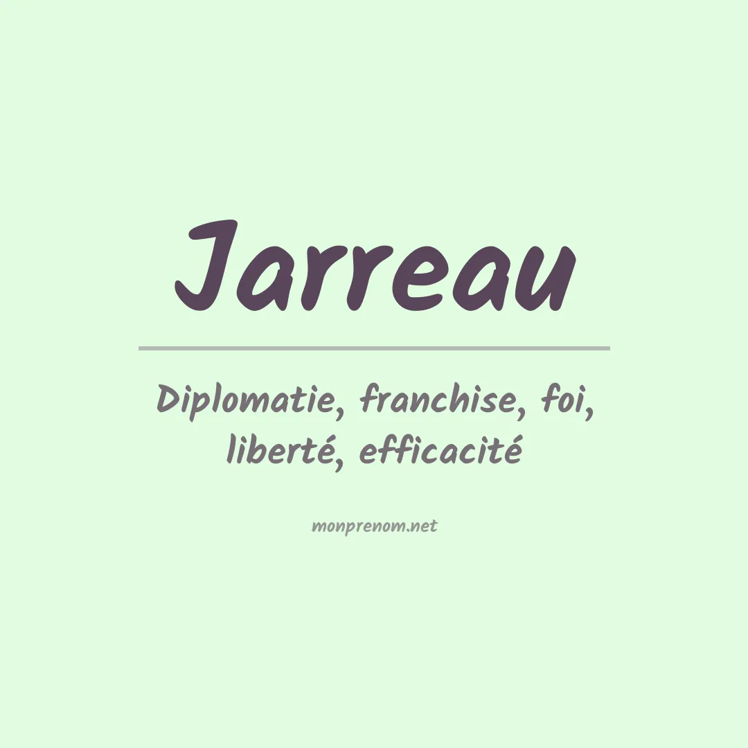 Prénom Jarreau