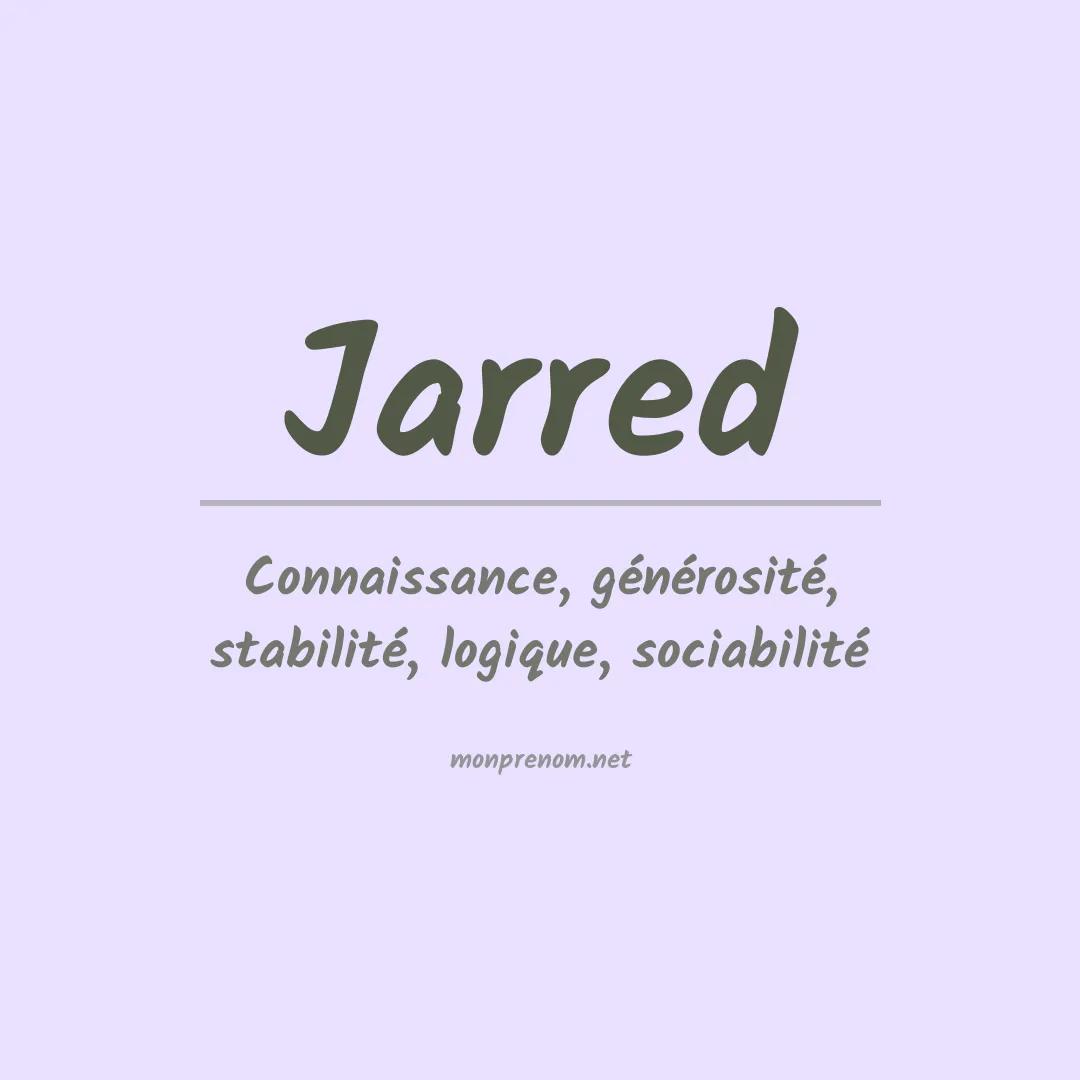 Prénom Jarred
