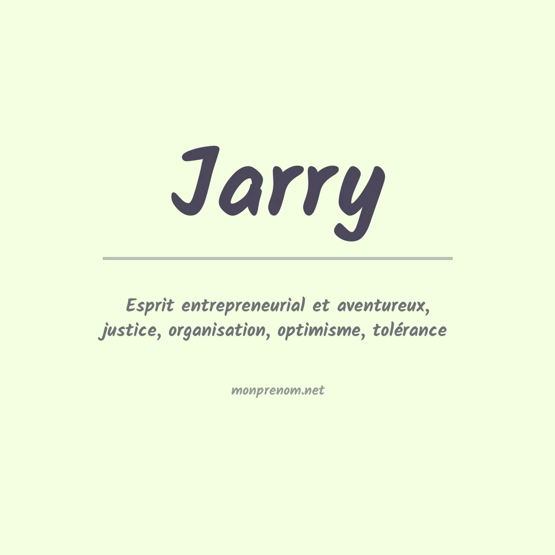 Prénom Jarry