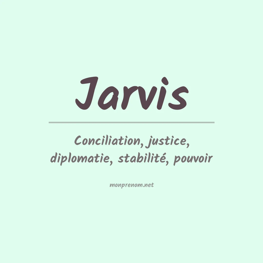 Prénom Jarvis