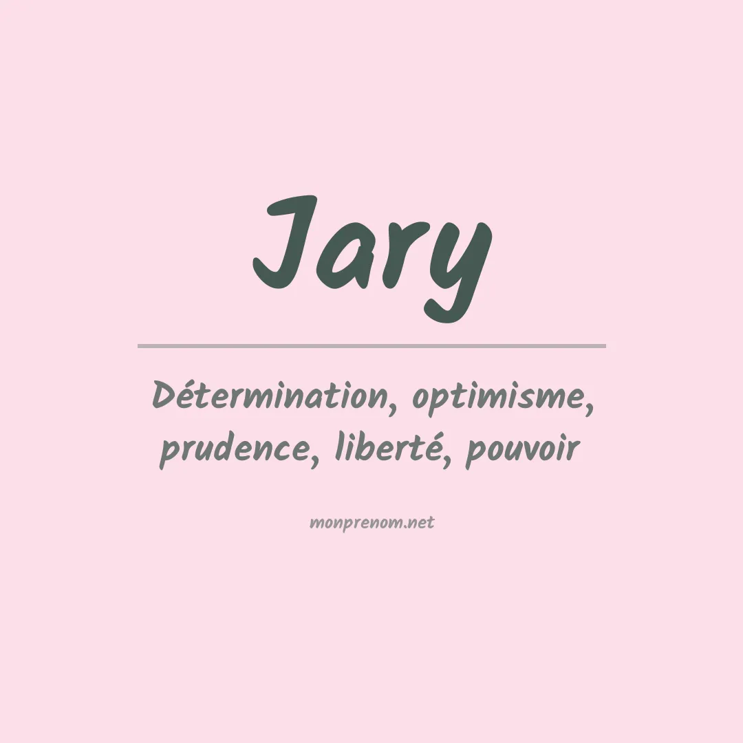 Prénom Jary