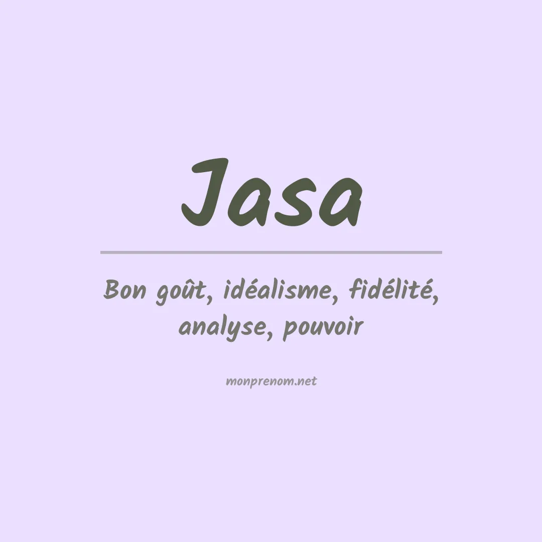 Prénom Jasa