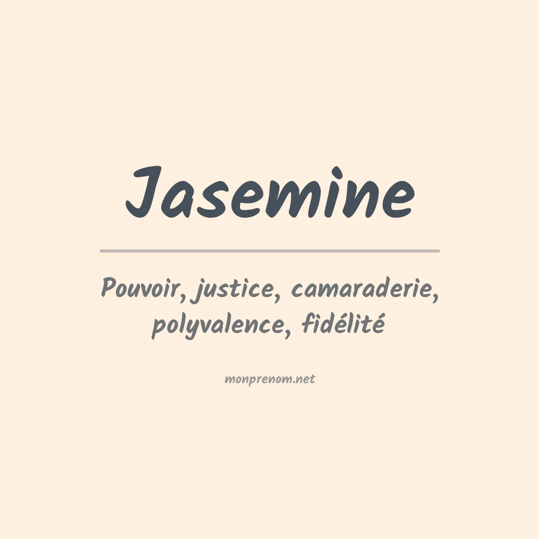 Prénom Jasemine