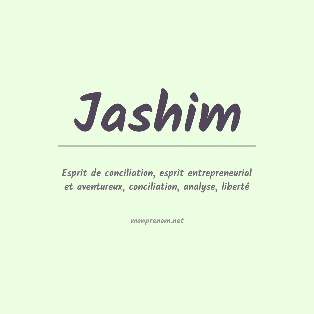 Signification du prénom Jashim