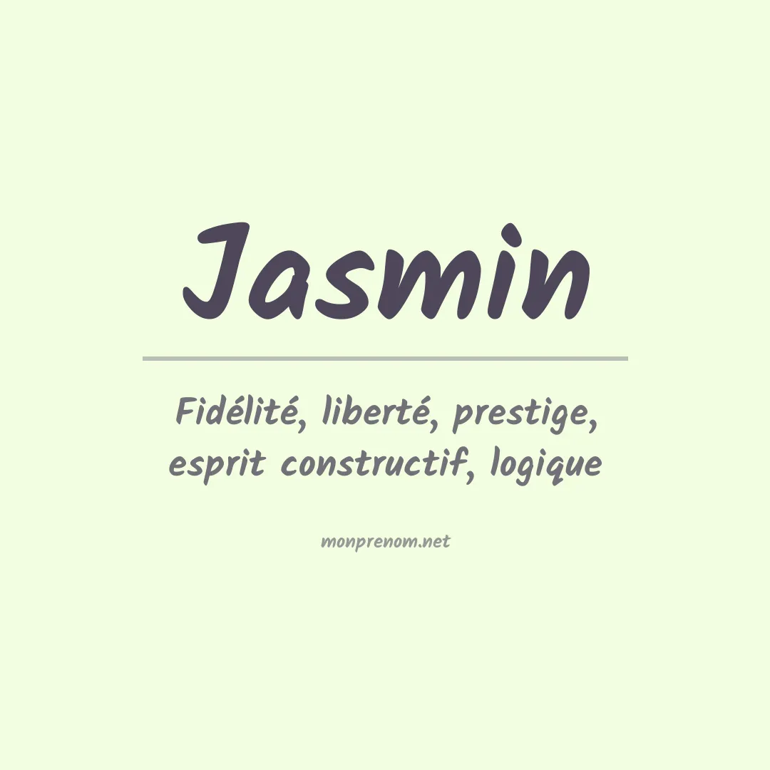 Prénom Jasmin
