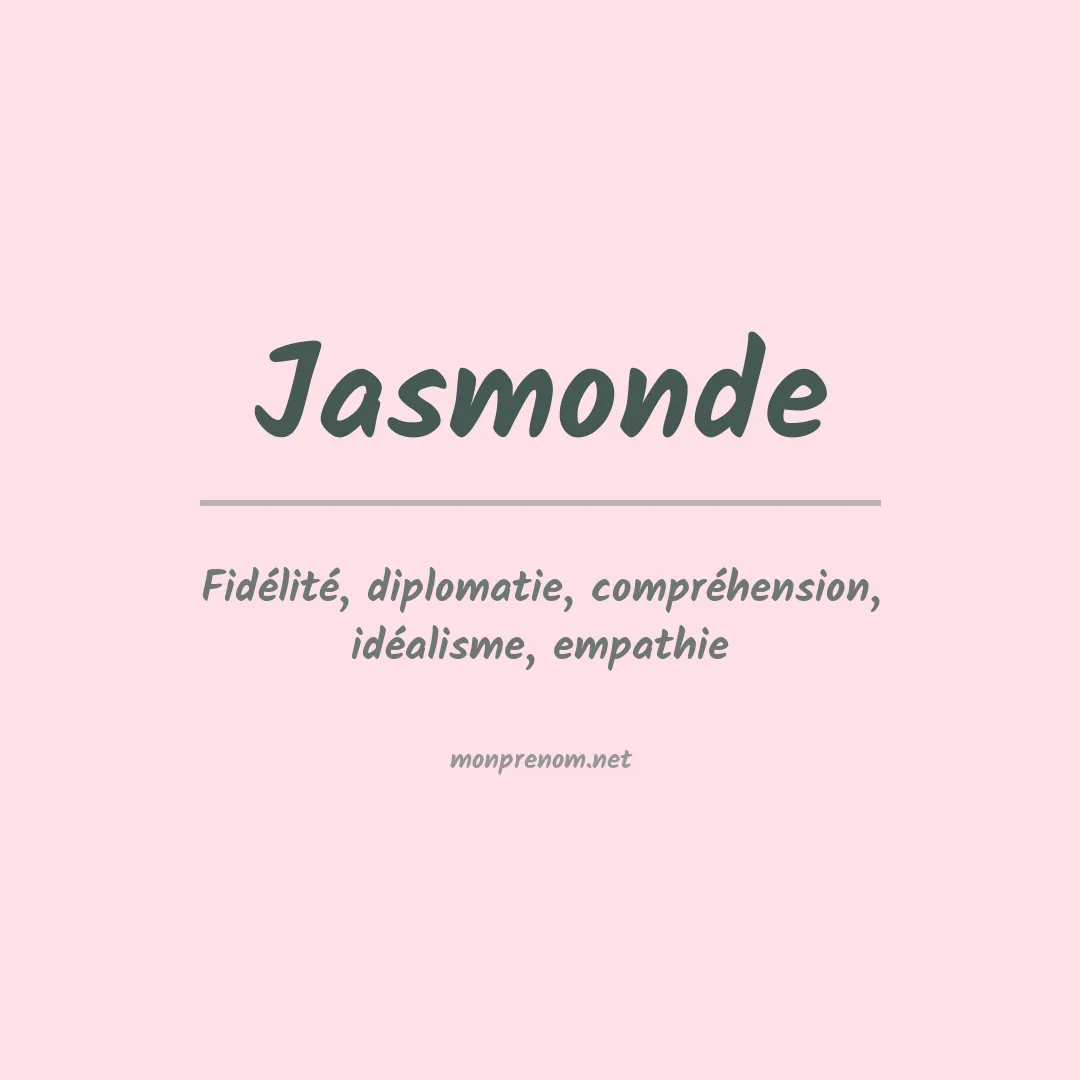 Prénom Jasmonde