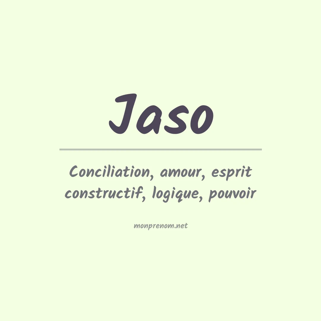 Prénom Jaso