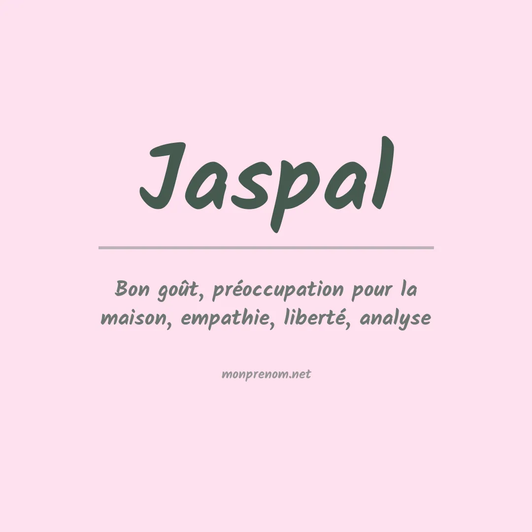 Signification du prénom Jaspal