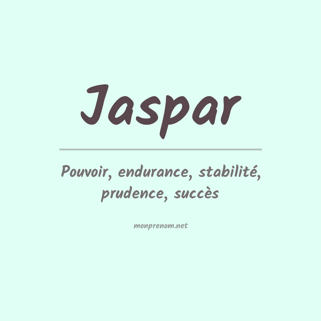 Signification du prénom Jaspar
