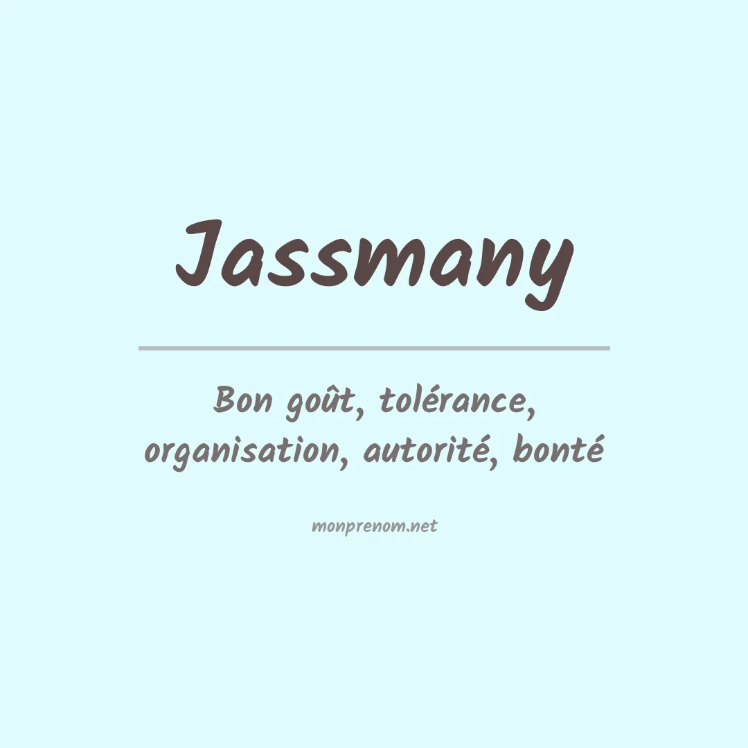 Prénom Jassmany