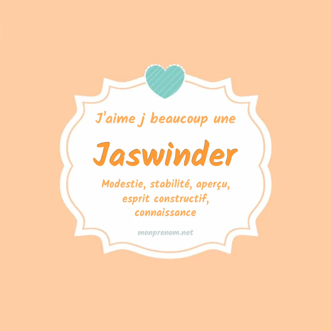 J'aime beaucoup Jaswinder