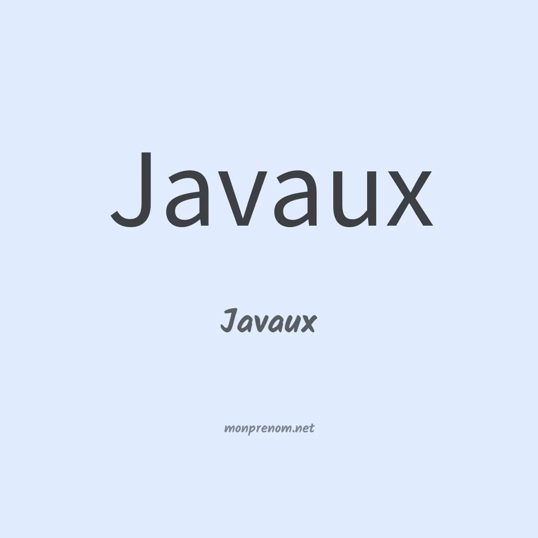 Javaux en chinois