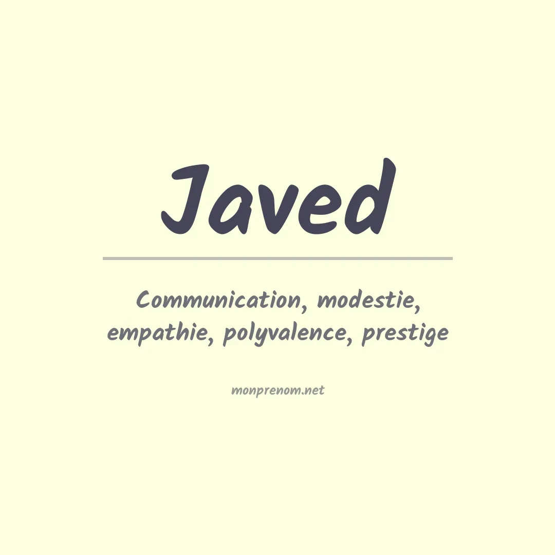 Prénom Javed