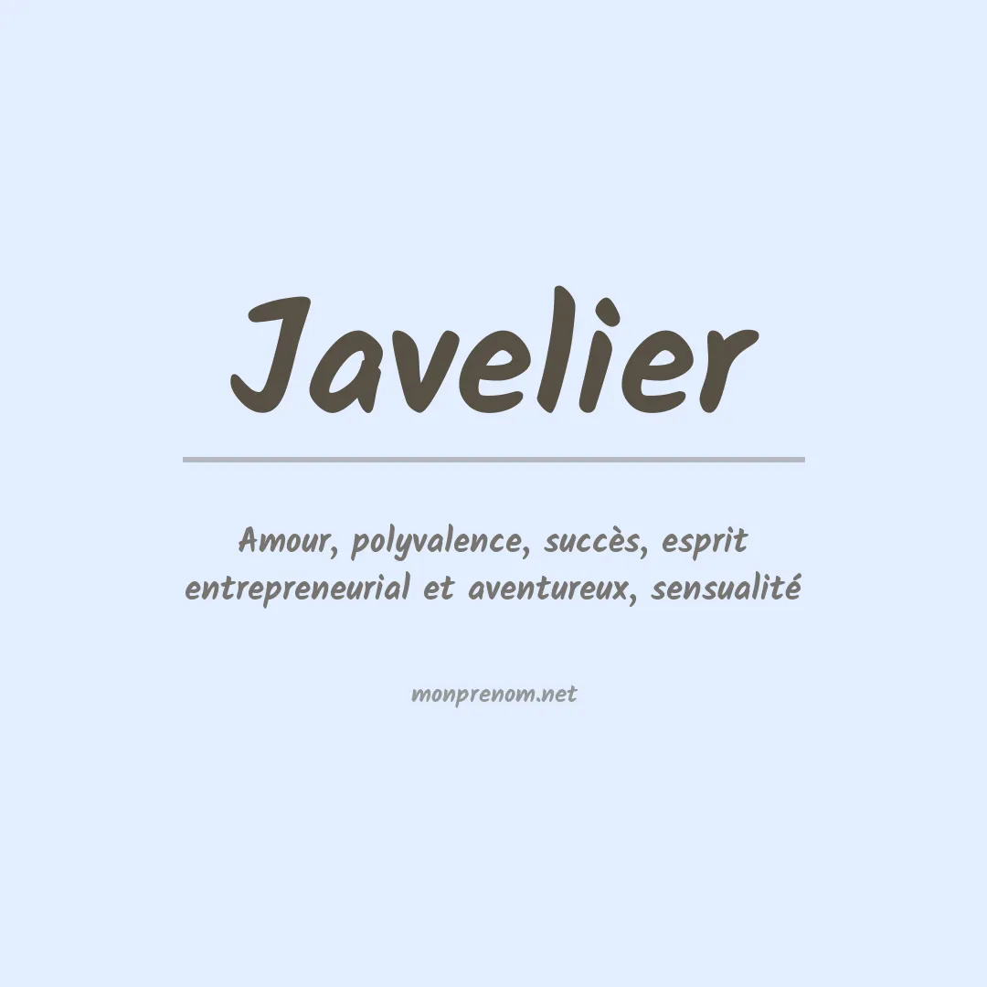Prénom Javelier