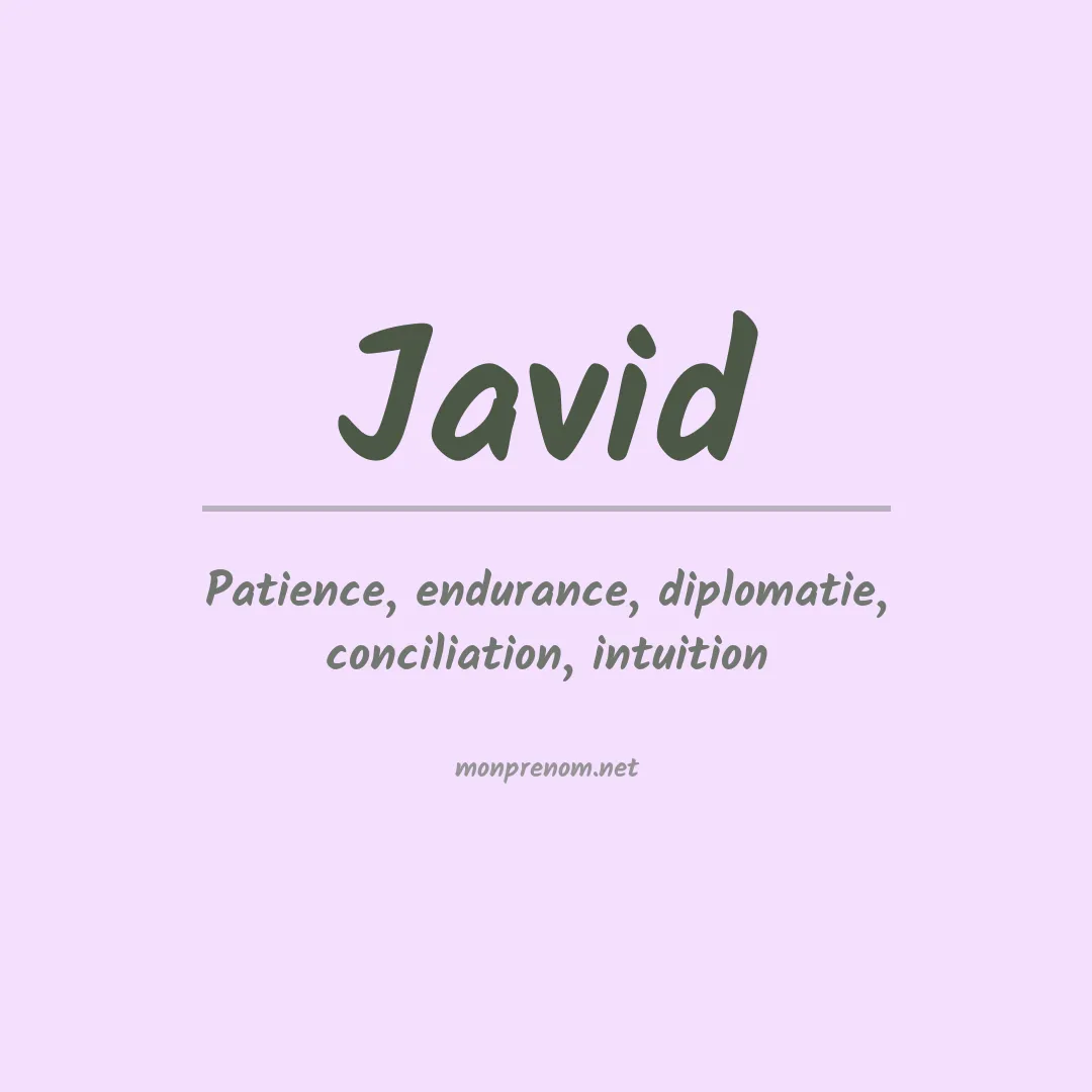 Prénom Javid