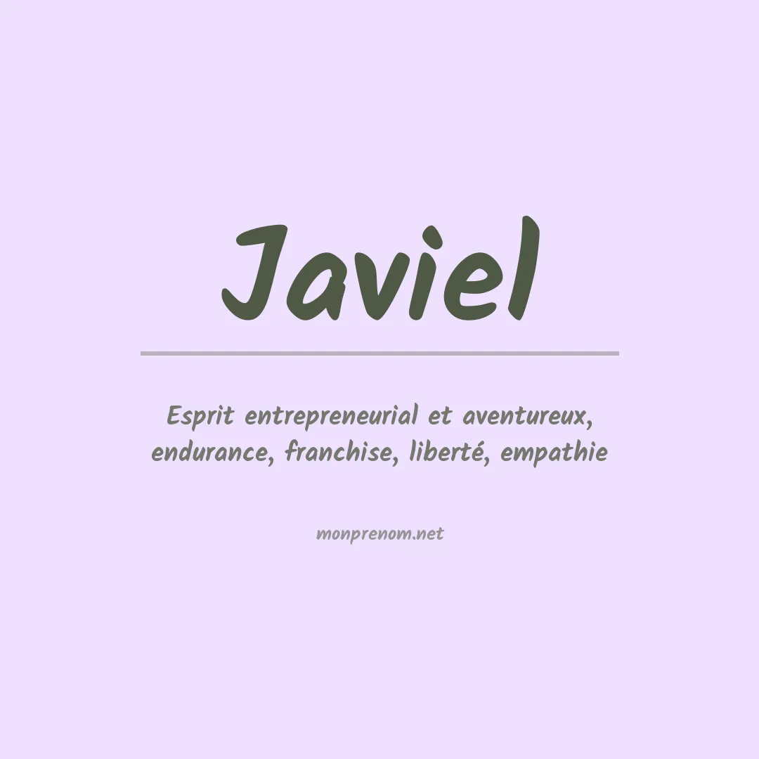 Prénom Javiel