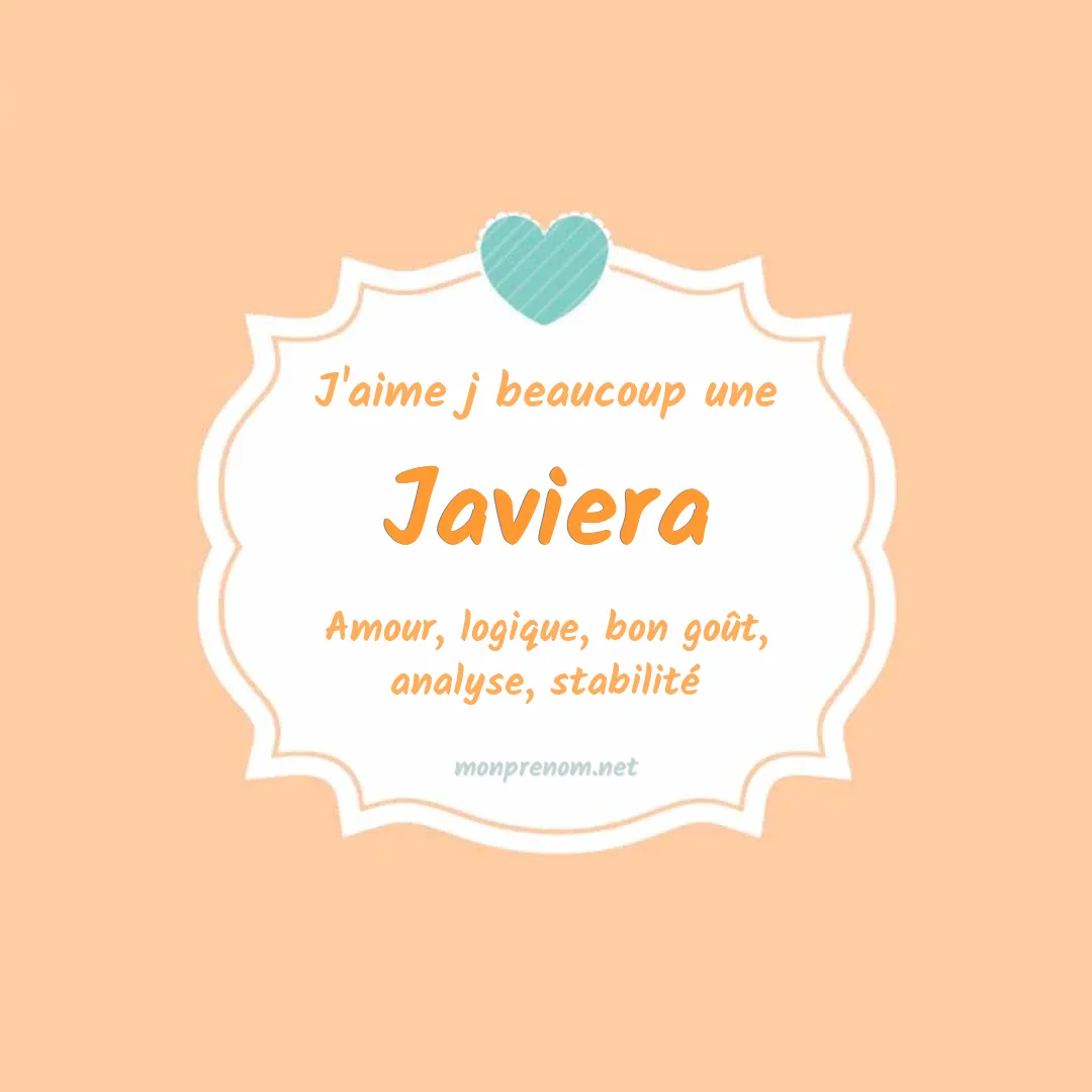 J'aime beaucoup Javiera