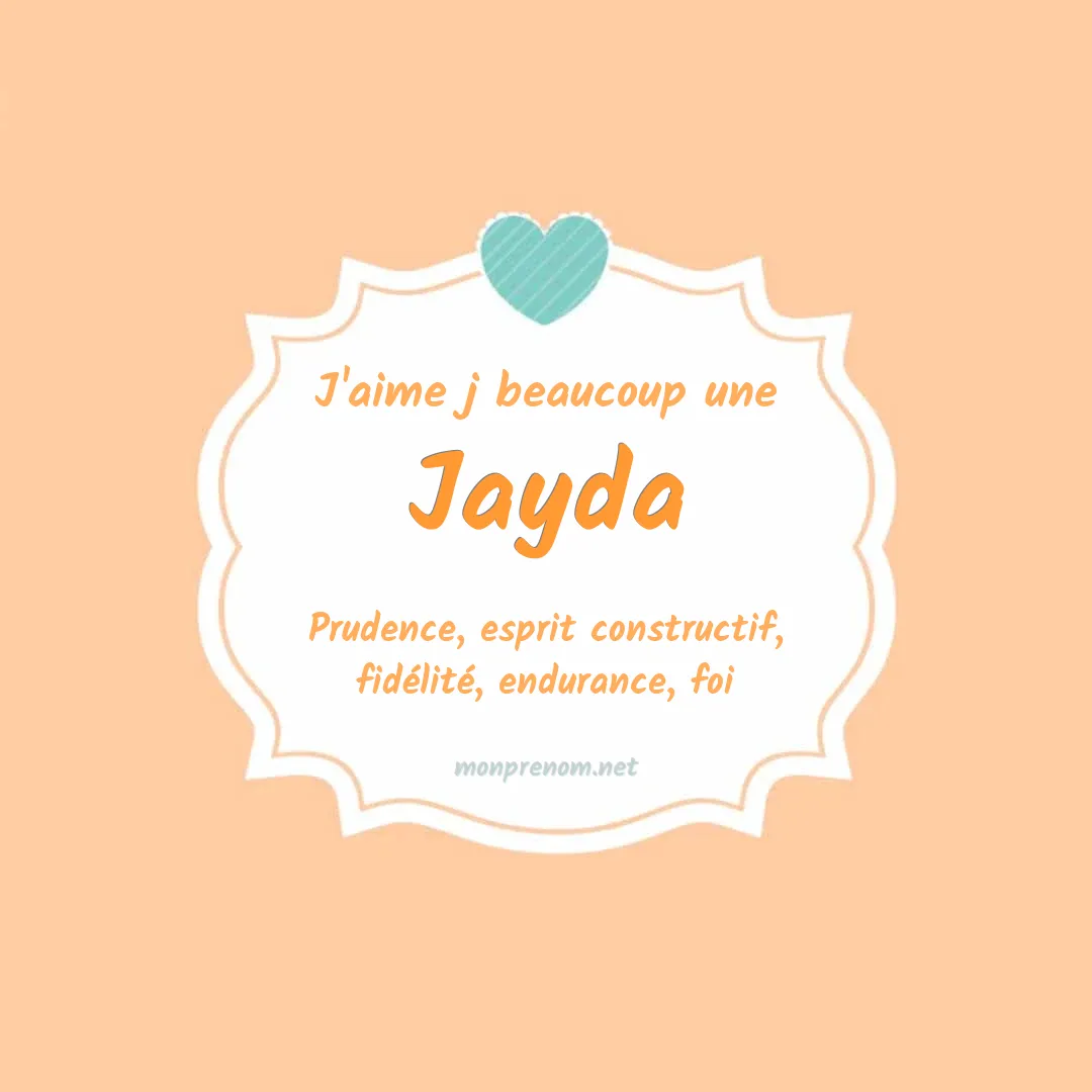 J'aime beaucoup Jayda