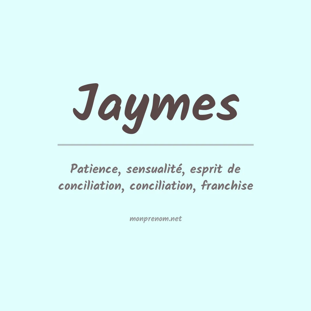 Prénom Jaymes