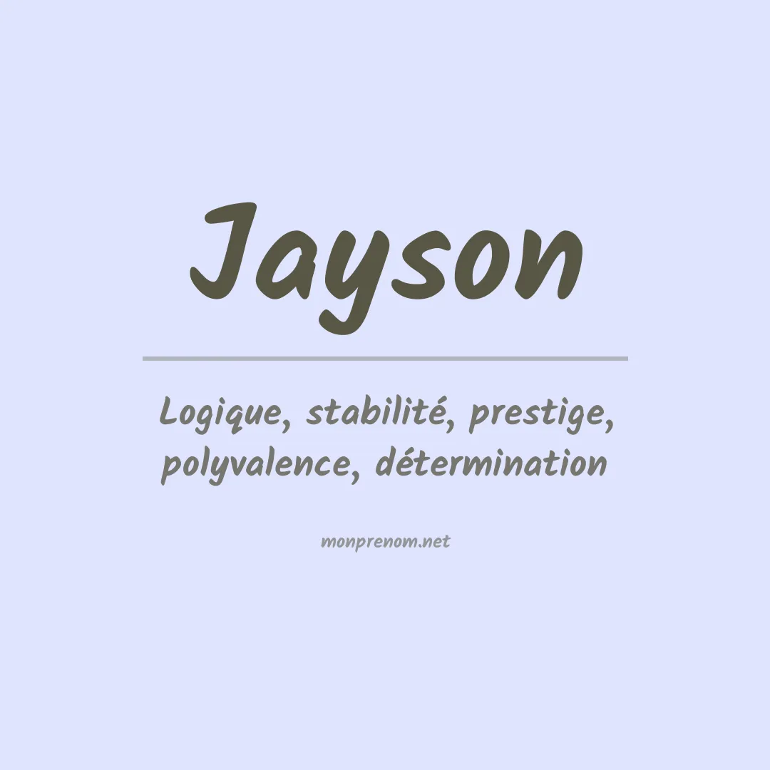 Prénom Jayson