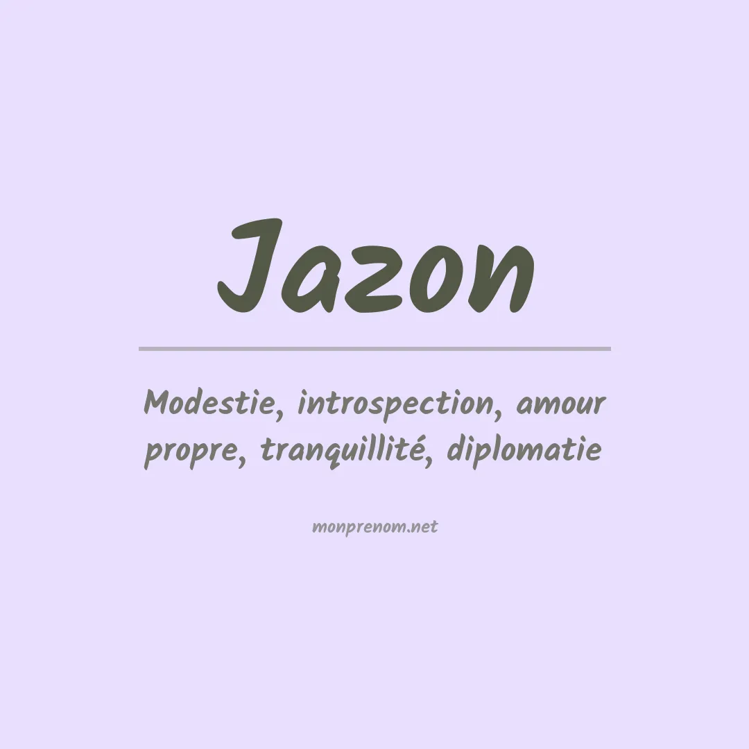 Prénom Jazon