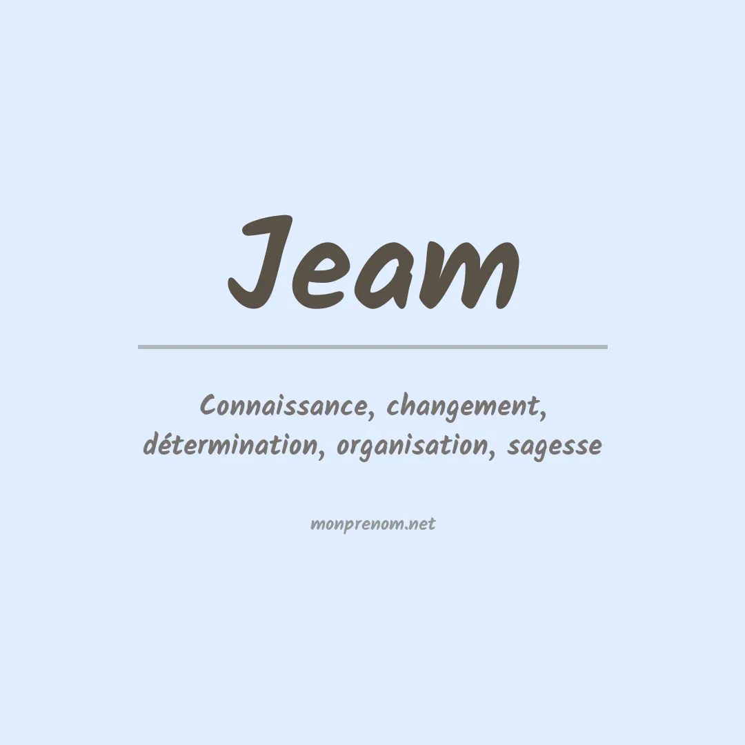 Prénom Jeam