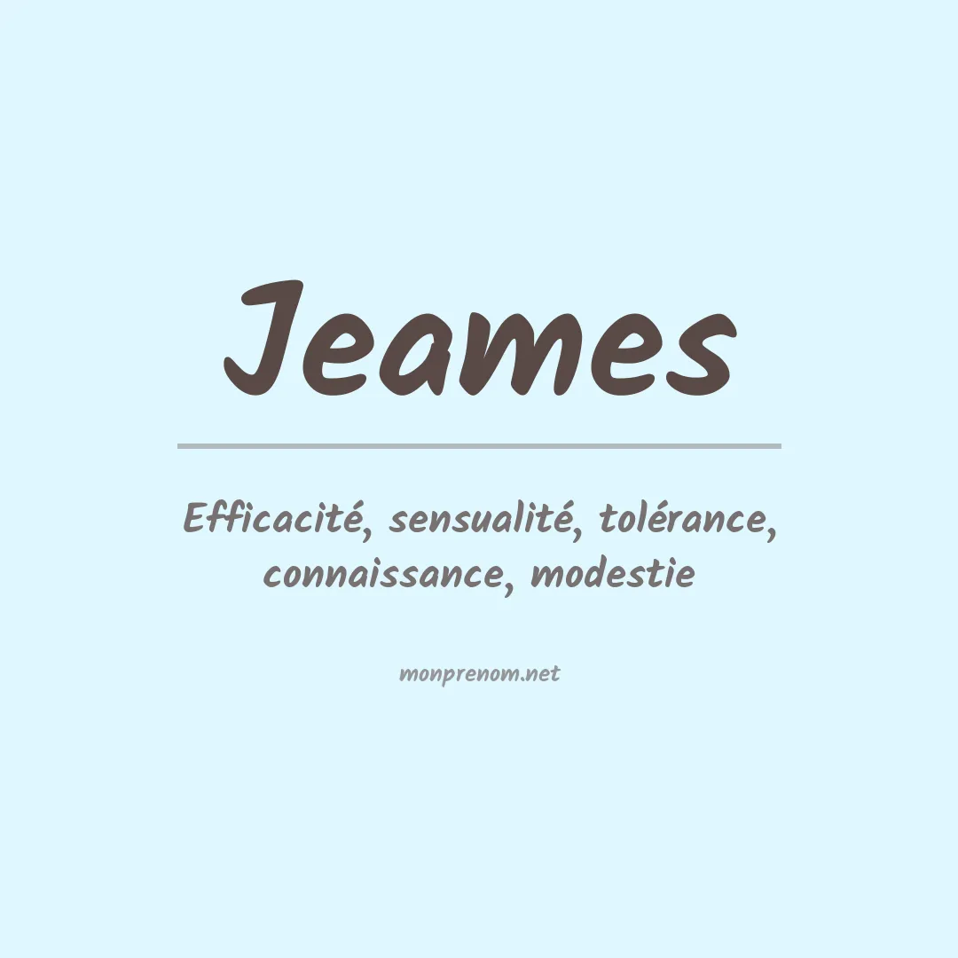 Signification du prénom Jeames