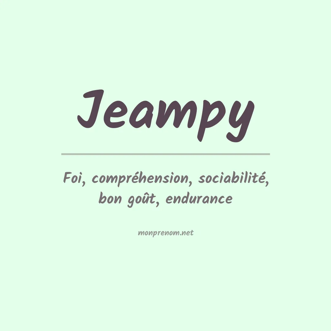 Signification du prénom Jeampy