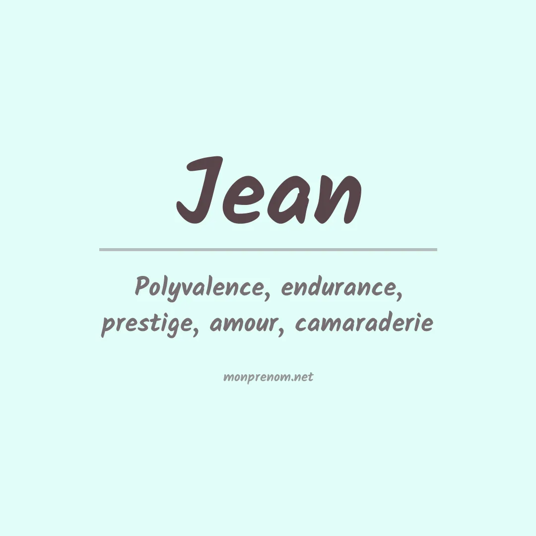 Prénom Jean