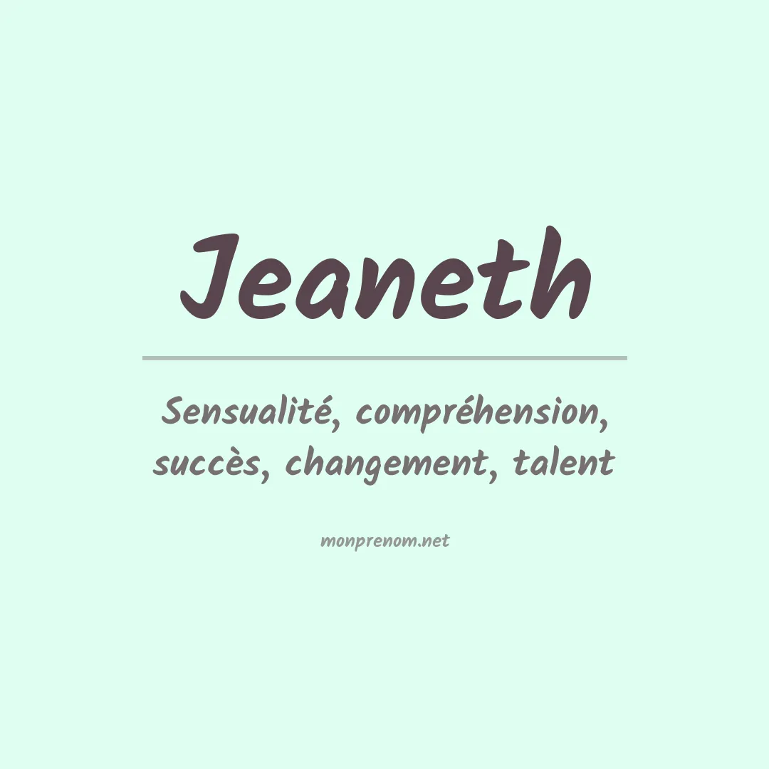 Prénom Jeaneth