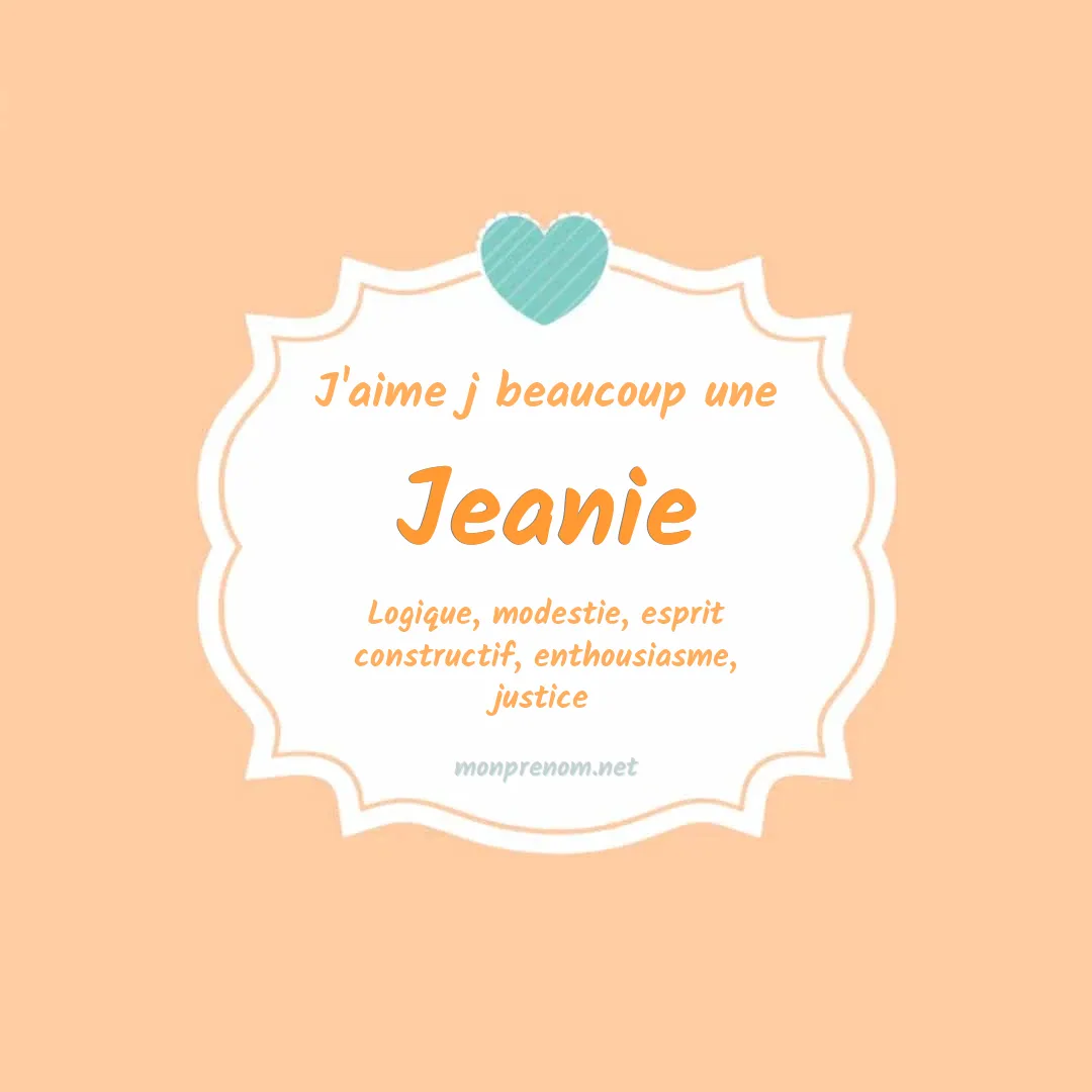 J'aime beaucoup Jeanie