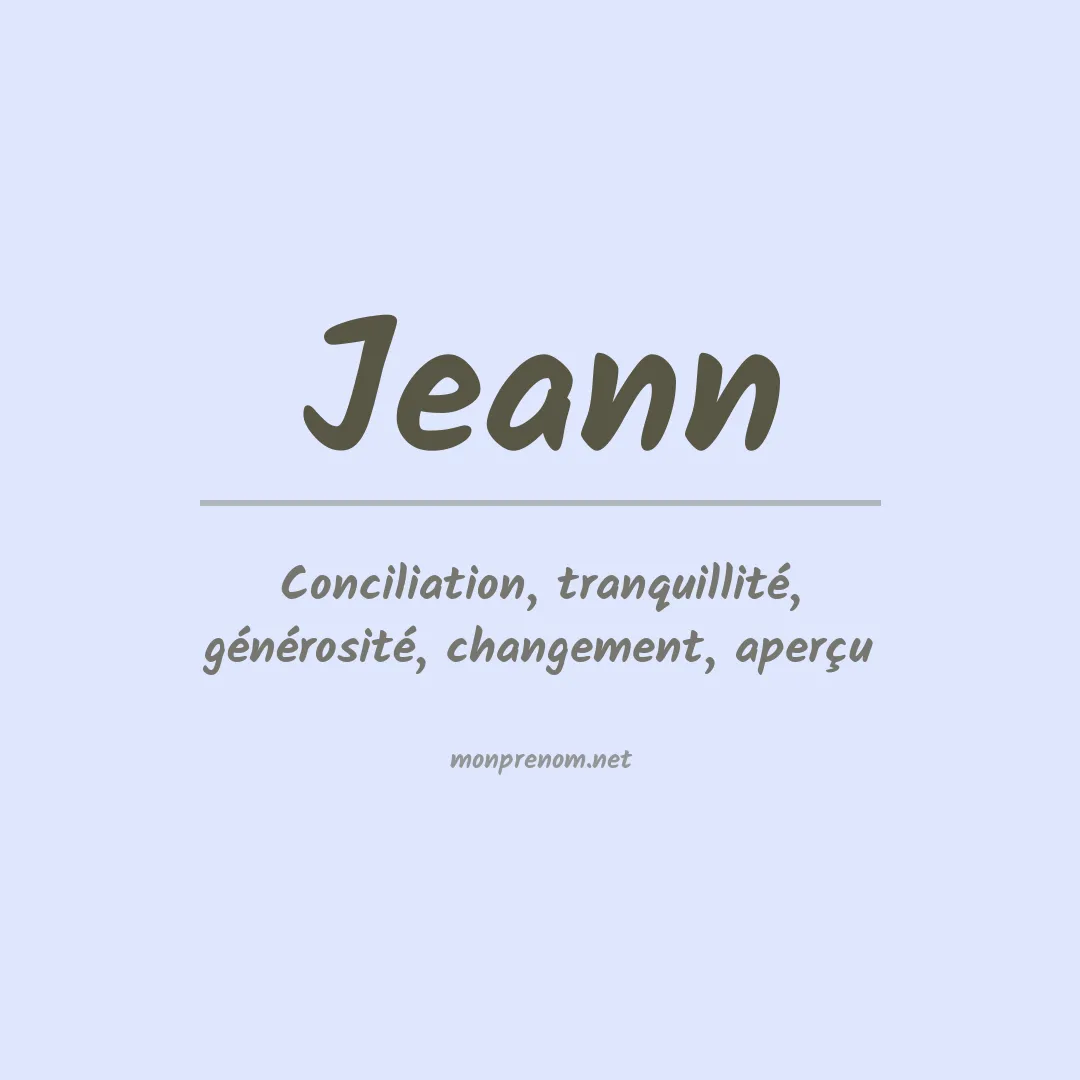 Prénom Jeann