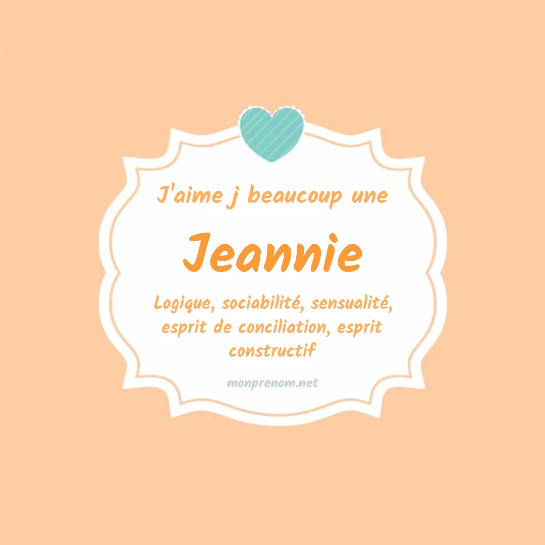 J'aime beaucoup Jeannie