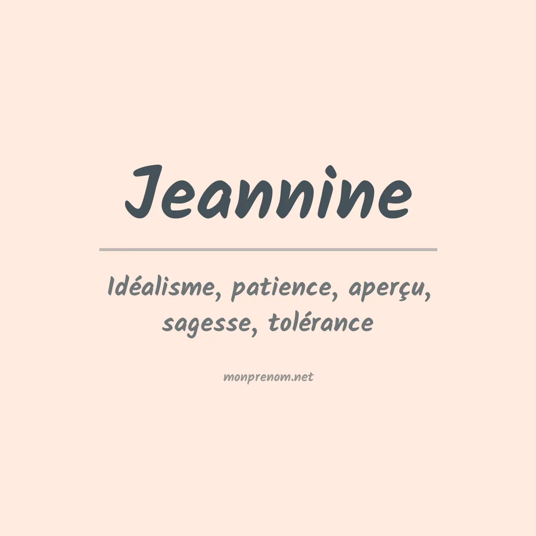 Prénom Jeannine