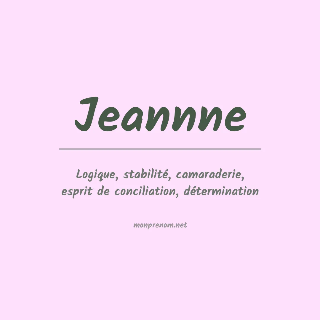 Prénom Jeannne