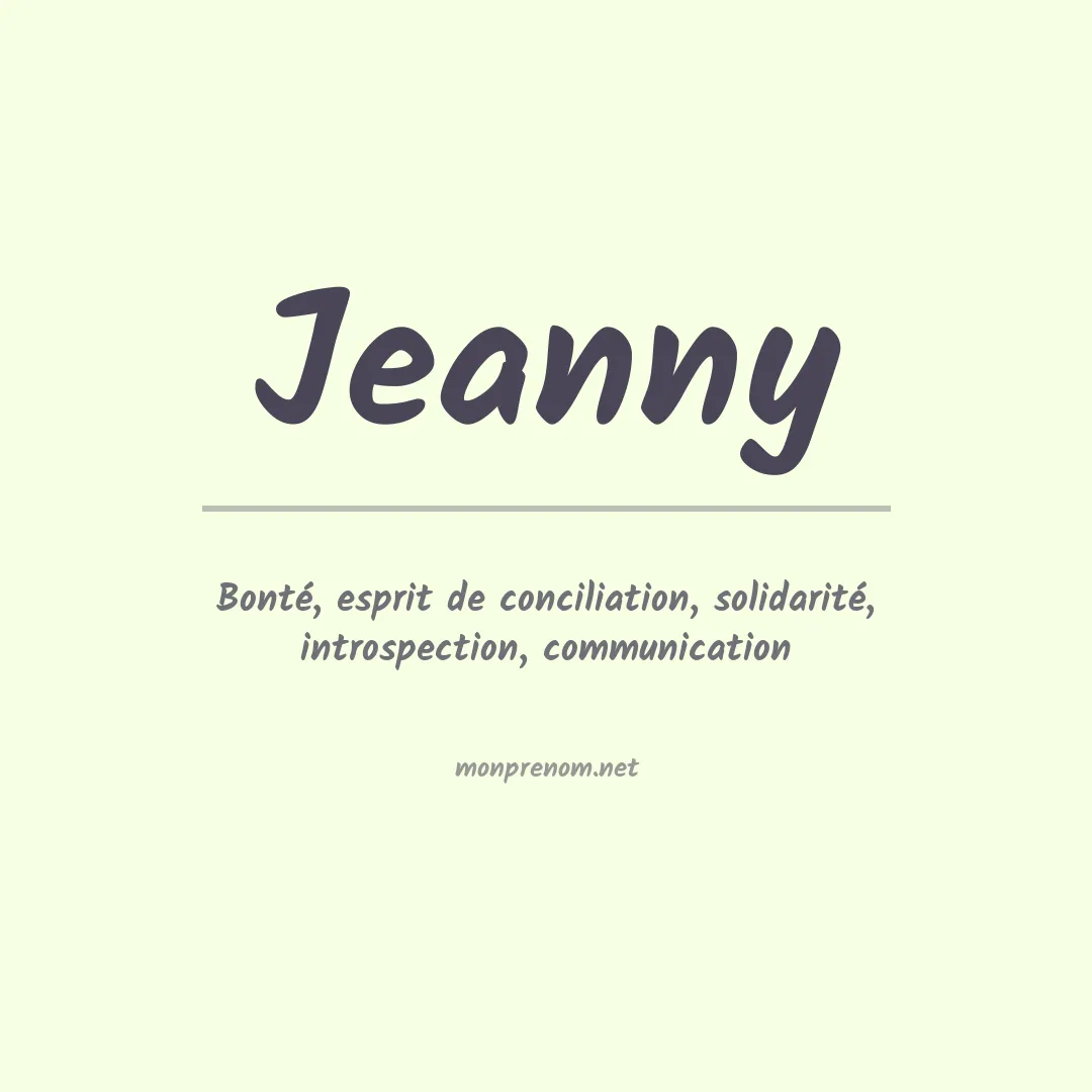 Prénom Jeanny