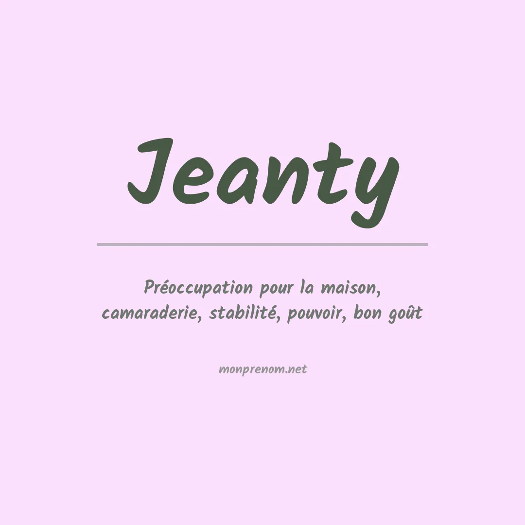 Prénom Jeanty