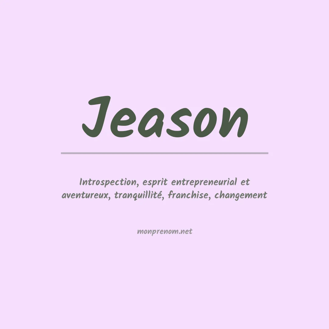 Prénom Jeason