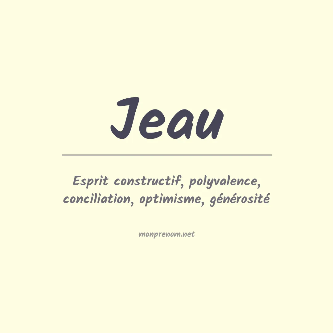 Prénom Jeau