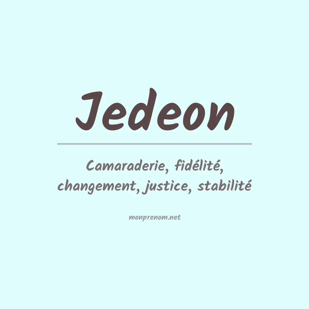 Prénom Jedeon
