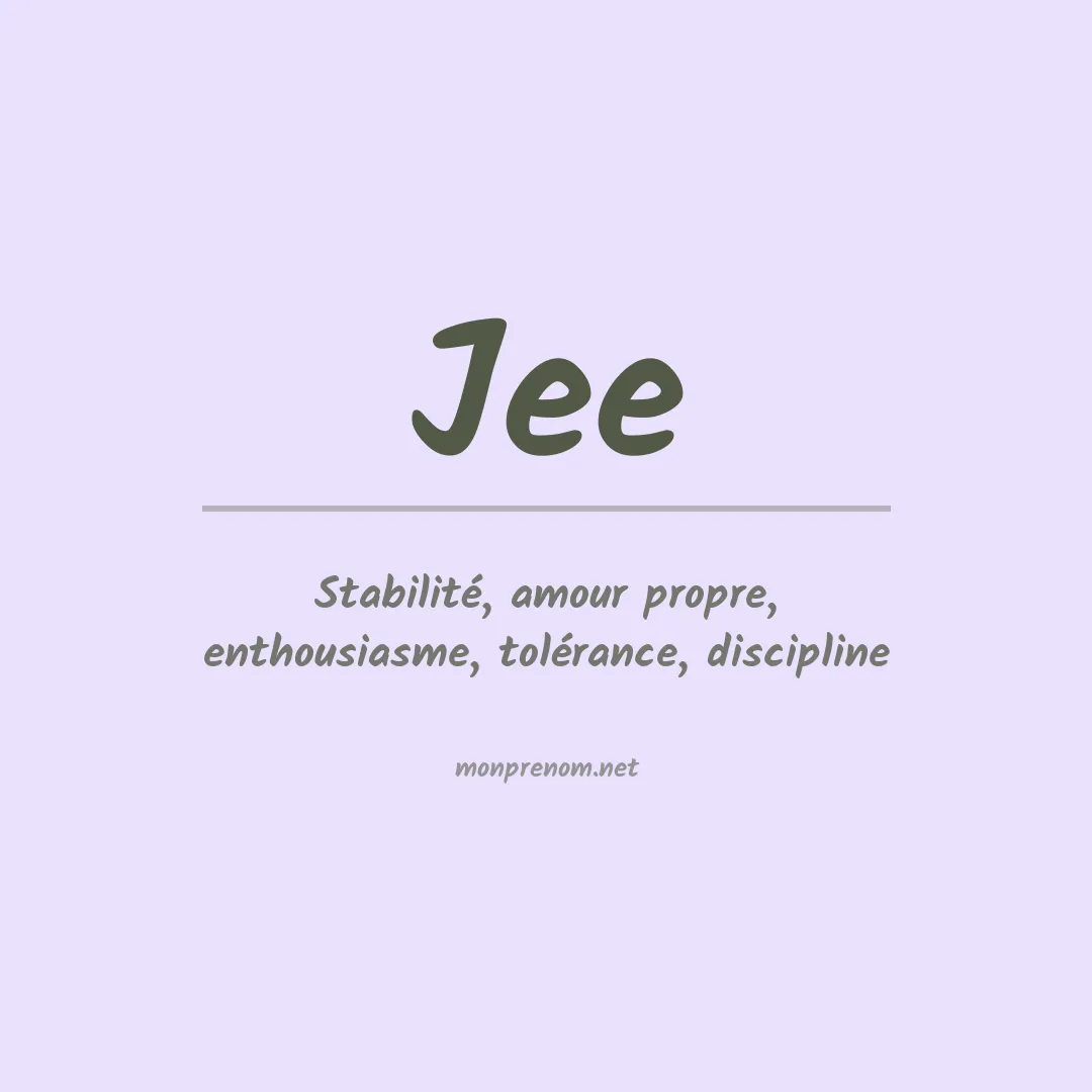 Prénom Jee