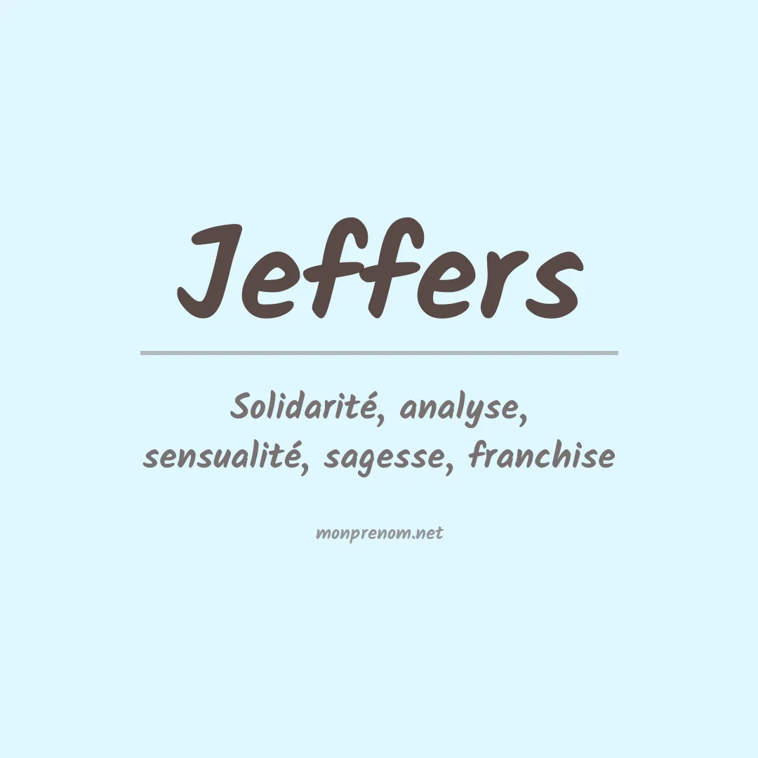 Prénom Jeffers